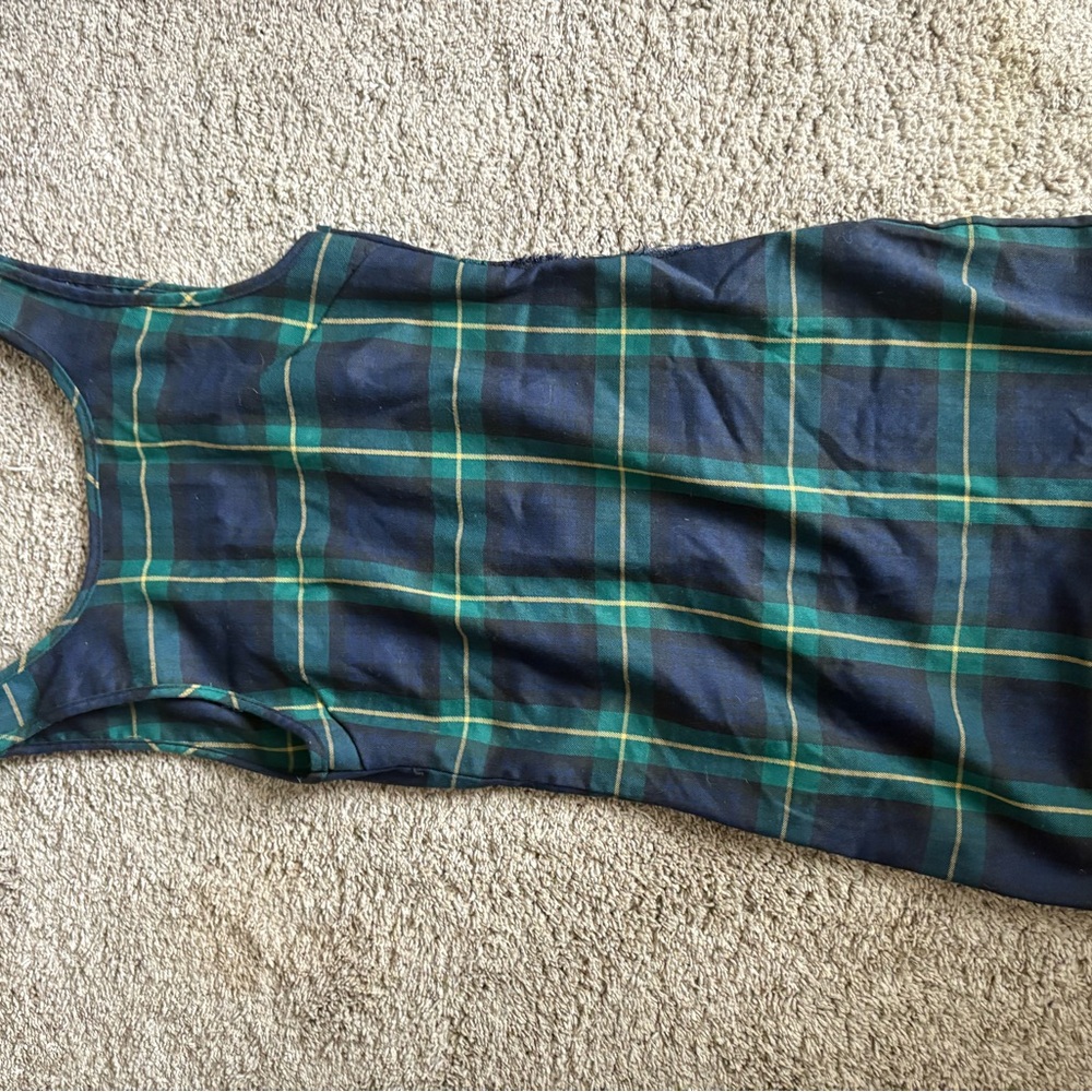 Brandy Melville Green Plaid Dress